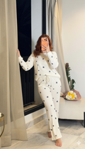 Pyjama Blanc avec Étoiles